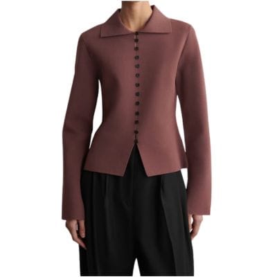 Wednesday's Workwear Report: Waisted Milano-Knit Cardigan