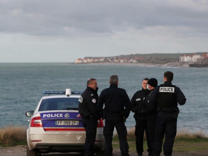 French police near Calais. Channel policing plan