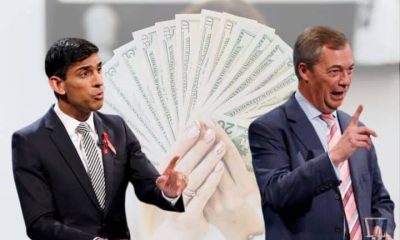 Rishi Sunak, Nigel Farage, and a handful of cash