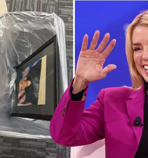 Pam Bondi has literally been tossed in the trash