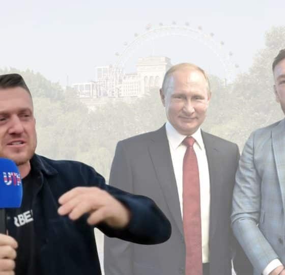 Tommy Robinson, Vladimir Putin, and Conor McGregor