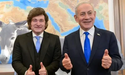 Javier Milei, Benjamin Netanyahu, and a donkey