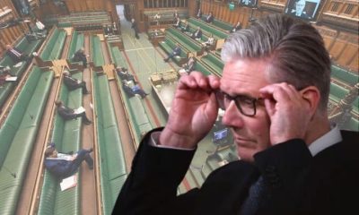 Starmer in front of parliament