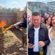 Valentina Gomez burning a Quran and standing with Tommy Robinson