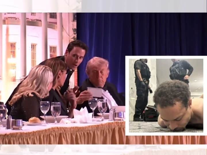 Donald Trump at the dinner and the arrested shooter