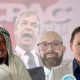 Nigel Farage and three expelled Reform candidates