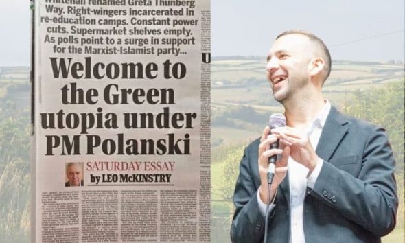 Zack Polanski and a Daily Mail headline