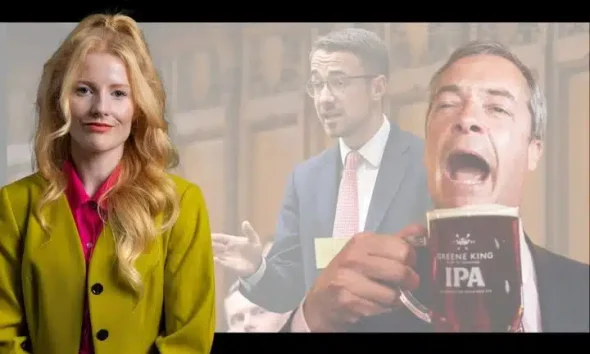 Hannah Spencer, Nigel Farage, and Luke Charters MPs