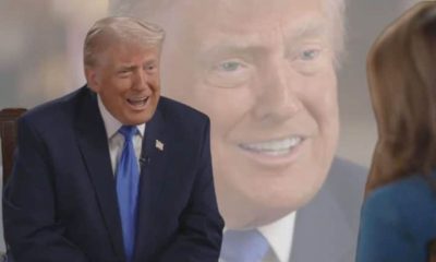 Donald Trump being interviewed