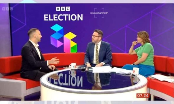 Zack Polanski being interviewed on the BBC programme