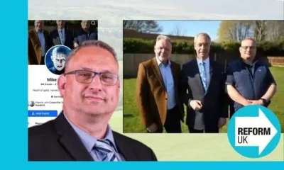 Councillor John East and Nigel Farage Reform