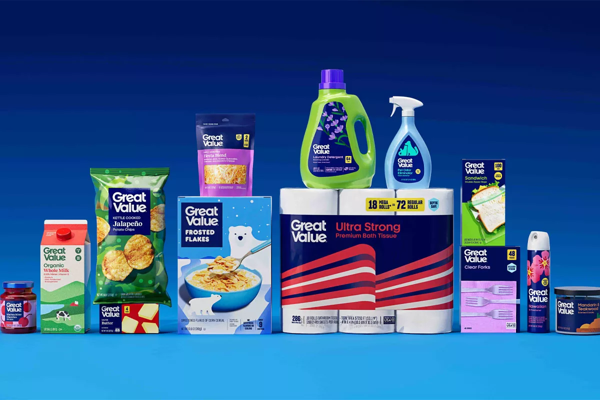 Walmart rolls out Great Value brand refresh