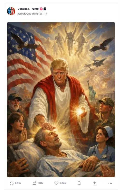 Donald Trump as Jesus