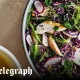 Chicken, sugar snap and radish salad with carrot-miso-ginger dressing recipe