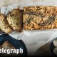 Courgette, walnut and rosemary bread with honey butter
