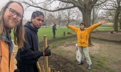 Hackney Greens candidates working in Hackney Downs Park