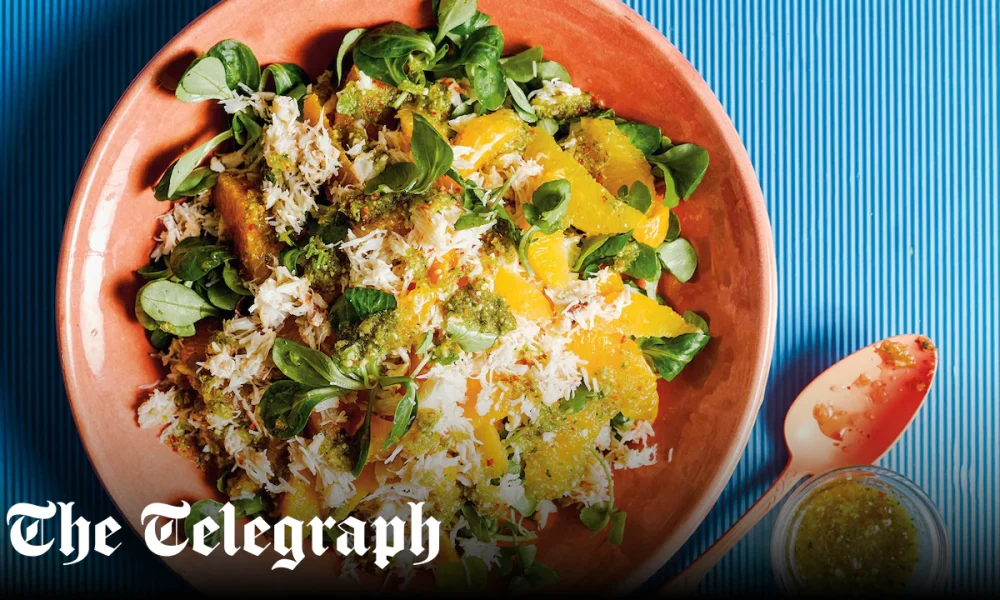 Salad of crab and oranges with nam jim dressing recipe