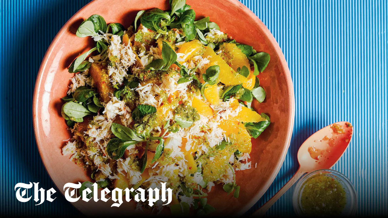 Salad of crab and oranges with nam jim dressing recipe