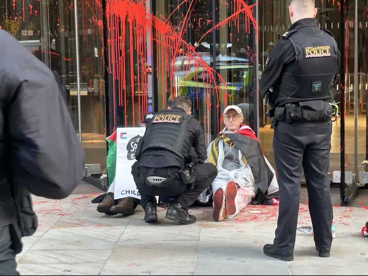 People Against Genocide once again target Elbit's insurers