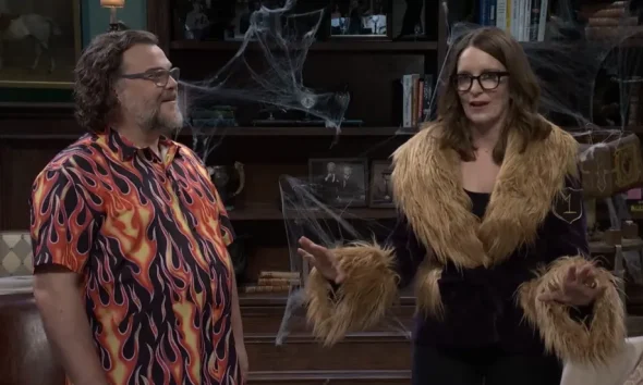 Jonah Hill and Tina Fey Crash Jack Black SNL 5-Timers Club Induction 1