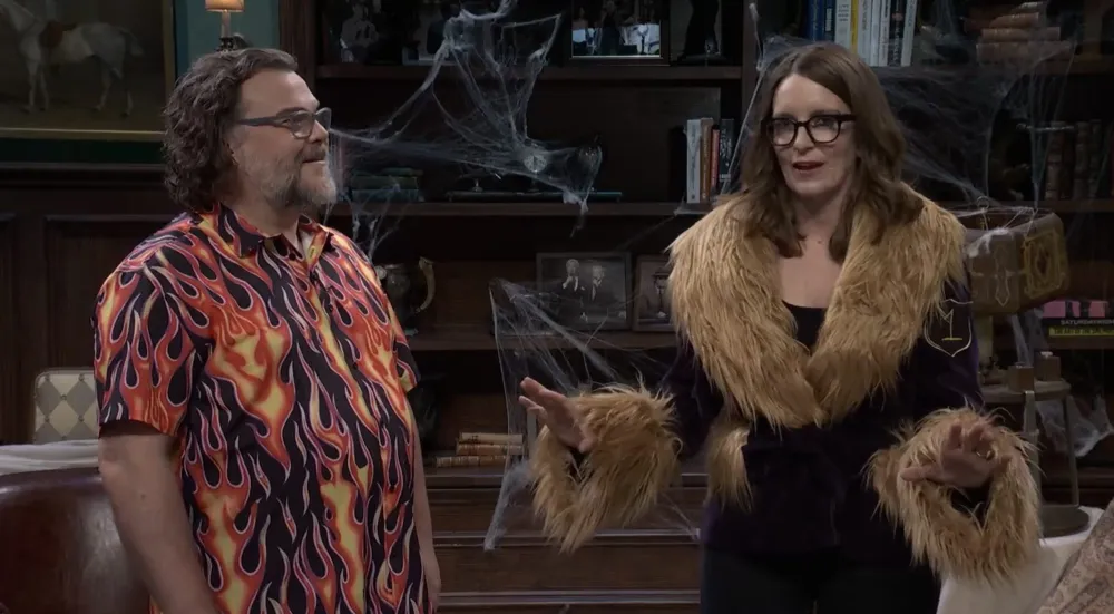Jonah Hill and Tina Fey Crash Jack Black SNL 5-Timers Club Induction 1