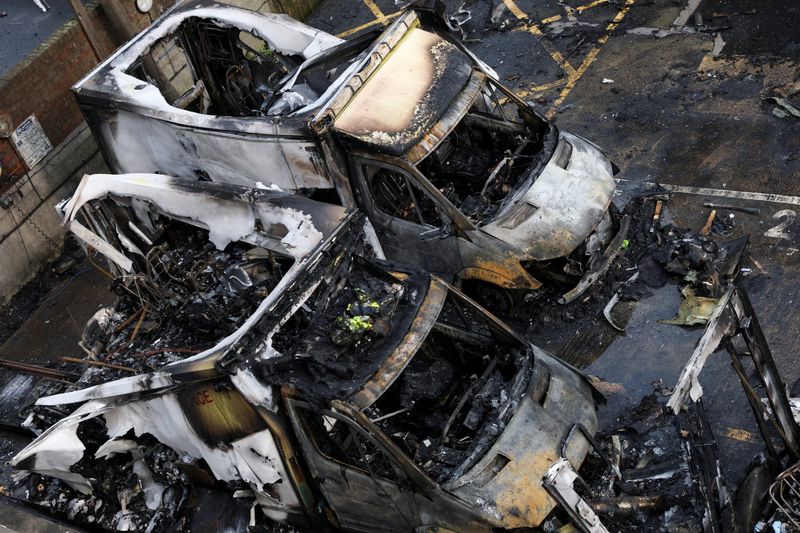 UK charges three men with arson over attack on Jewish community ambulances