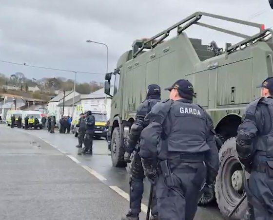 Irish police clear fuel protesters from central Dublin after days of gridlock