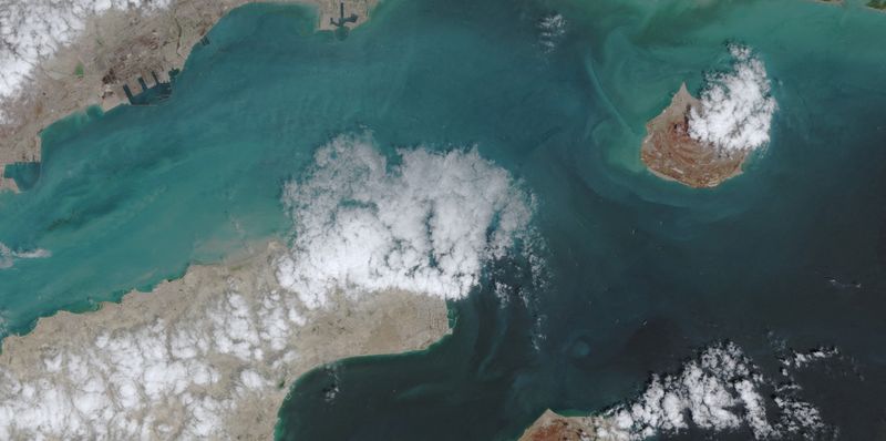 Convoy of tankers is seen leaving Gulf, vessel tracking data shows