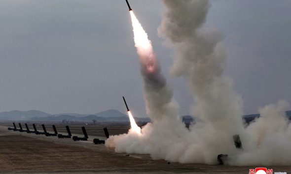 North Korea fires multiple ballistic missiles towards sea off its east coast