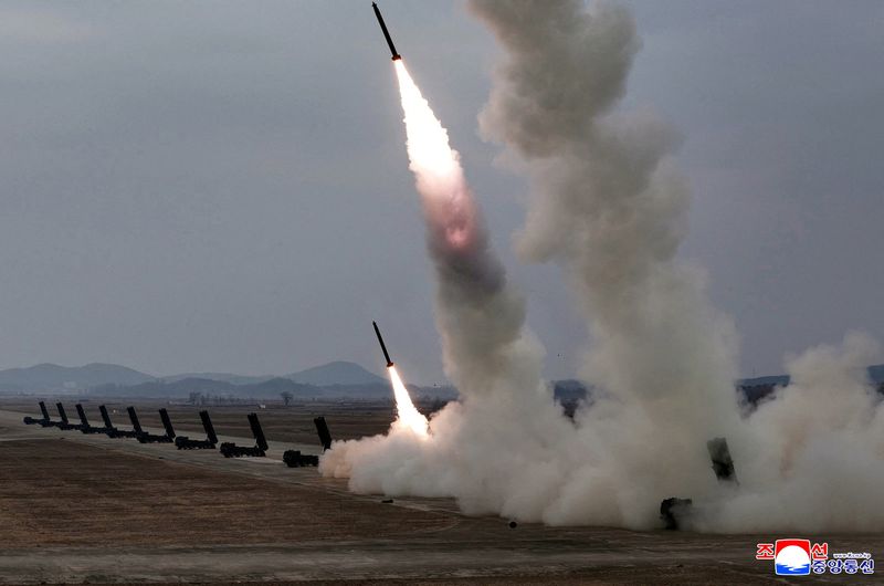North Korea fires multiple ballistic missiles towards sea off its east coast