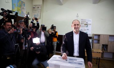 Bulgaria’s pro-Russian former president takes strong lead in election, exit polls show