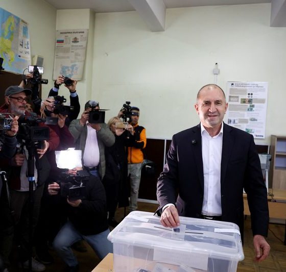 Bulgaria’s pro-Russian former president takes strong lead in election, exit polls show
