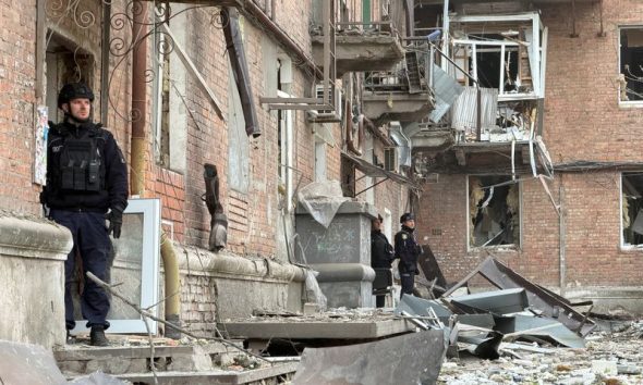 Major Russian attack on Ukraine kills four, wounds dozens