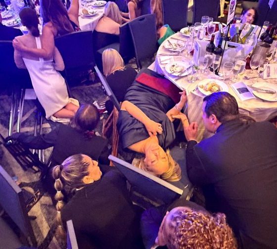 Thuds, an eerie silence, then chaos at Trump dinner with White House journalists