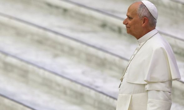 Pope Leo says those who wage war are thieves stealing away our peaceful future