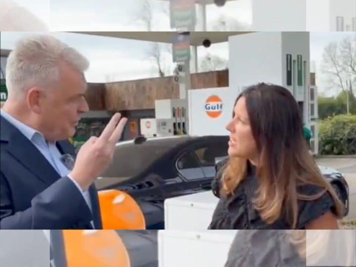 Lee Anderson and the woman who heckled him, reform