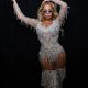 Beyoncé stuns in glittering ensemble created by Brazilian brand PatBo during Renaissance tour.