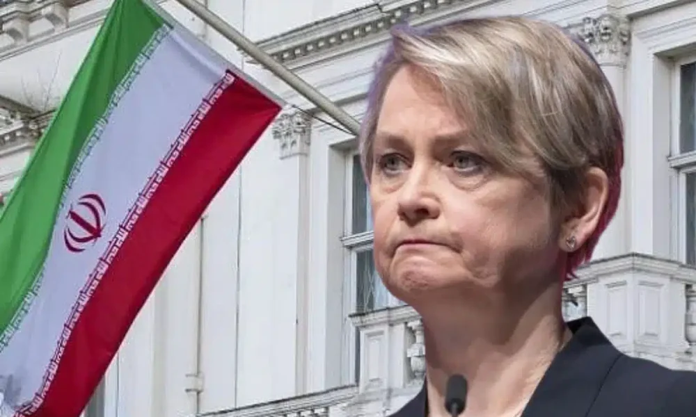 Iran UK embassy reminds Yvette Cooper who started the war