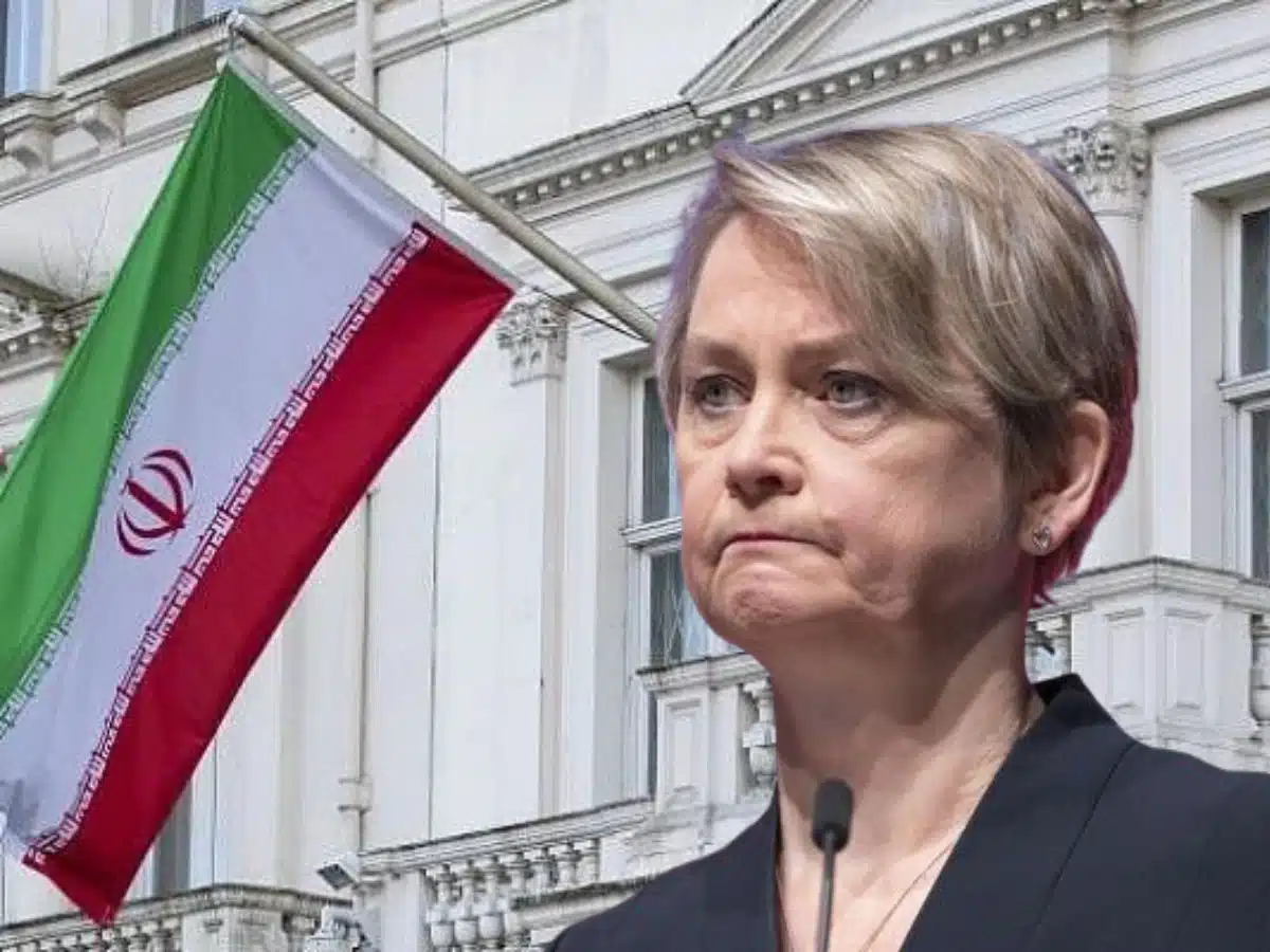 Iran UK embassy reminds Yvette Cooper who started the war