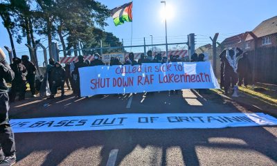 RAF Lakenheath shut down by protesters: as it happened