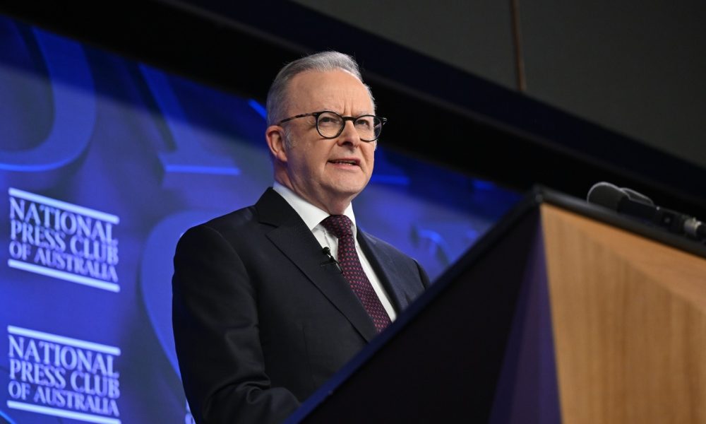 Albanese's wide-ranging National Press Club address