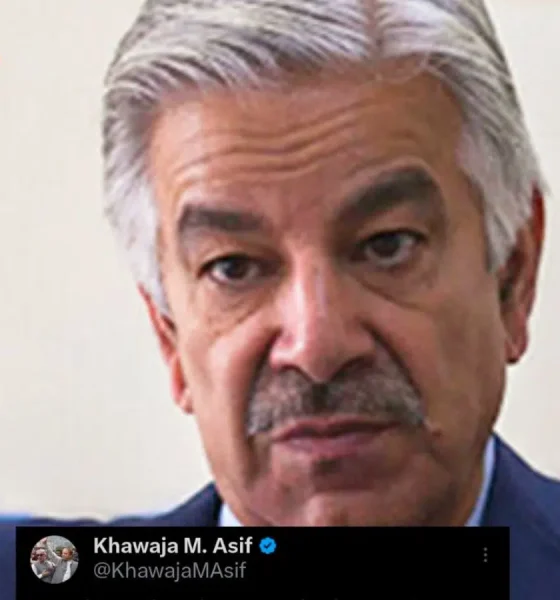 Pakistan's defence minister calls Israel 'curse for humanity' on X