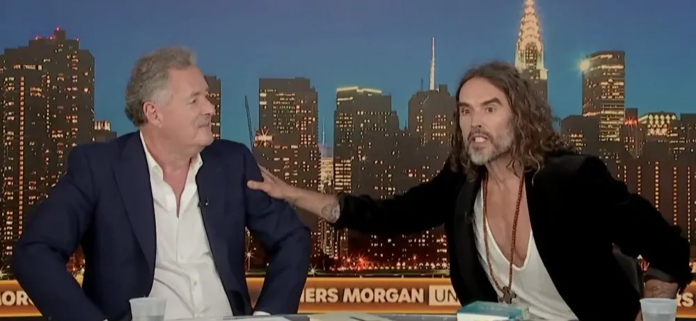 Piers Morgan Says Russell Brand Was Inappropriately Tactile