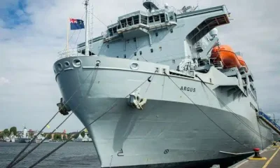 Royal Fleet Auxiliary ship Argus RFA seafarers to strike