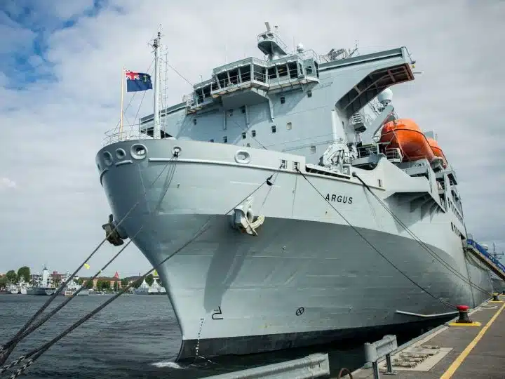 Royal Fleet Auxiliary ship Argus RFA seafarers to strike