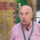 Video still of RMT regional organiser John Parsons speaking about outsourced cleaners on Southeastern trains
