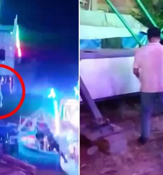 Woman caught in mid-air after plunging from malfunctioning fair ride | News World