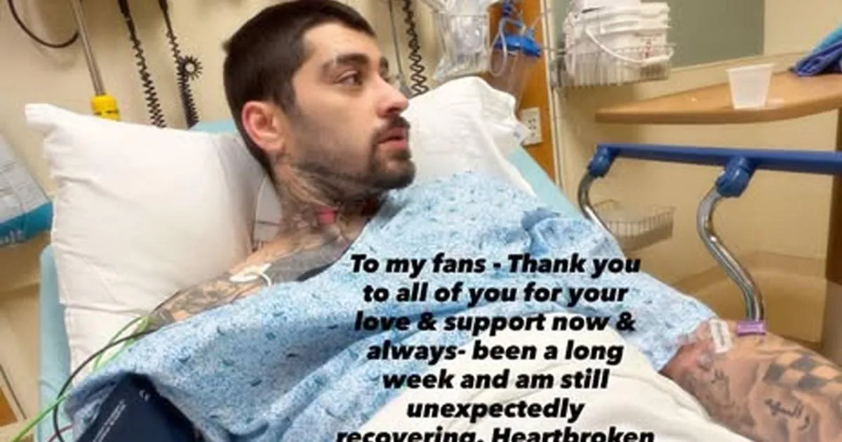 Zayn Malik thanks cardiologists as he reveals hospitalisation after cancelled gig