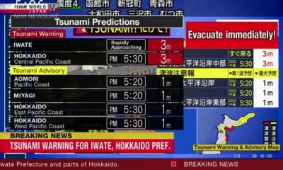Powerful earthquake rocks Tokyo sparking fears of 10ft tsunami | News World