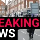 Police pelted with eggs and beer in Epsom protest over 'gangrape allegations' | News UK